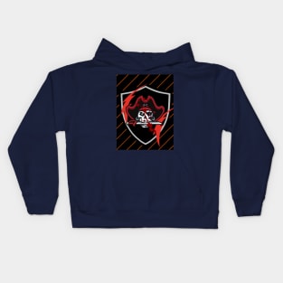 gaming style pirate design Kids Hoodie